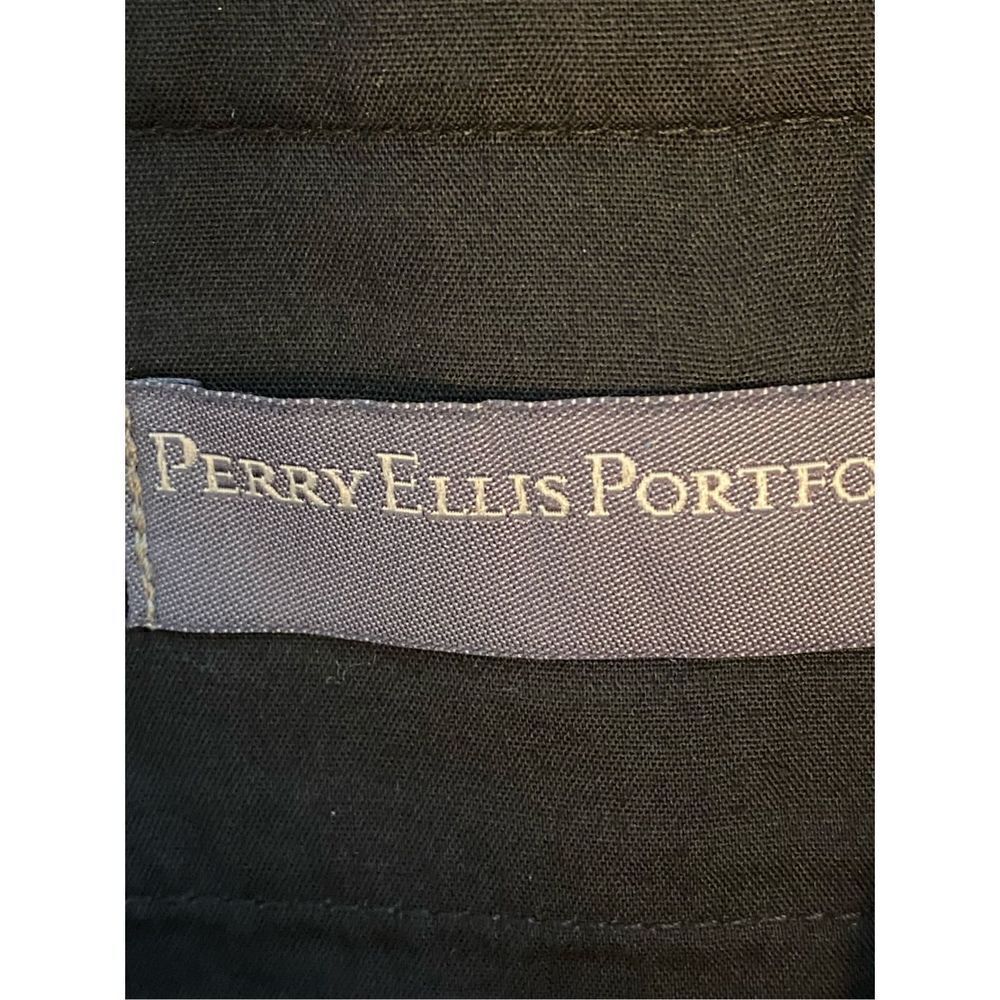 Perry Ellis Portfolio Contemporary Black Slacks For Office or Golf 34x30 - Picture 3 of 3